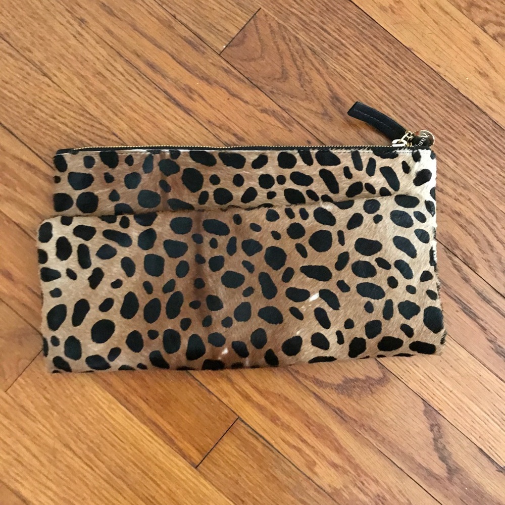 Leopard Print Foldable Clutch